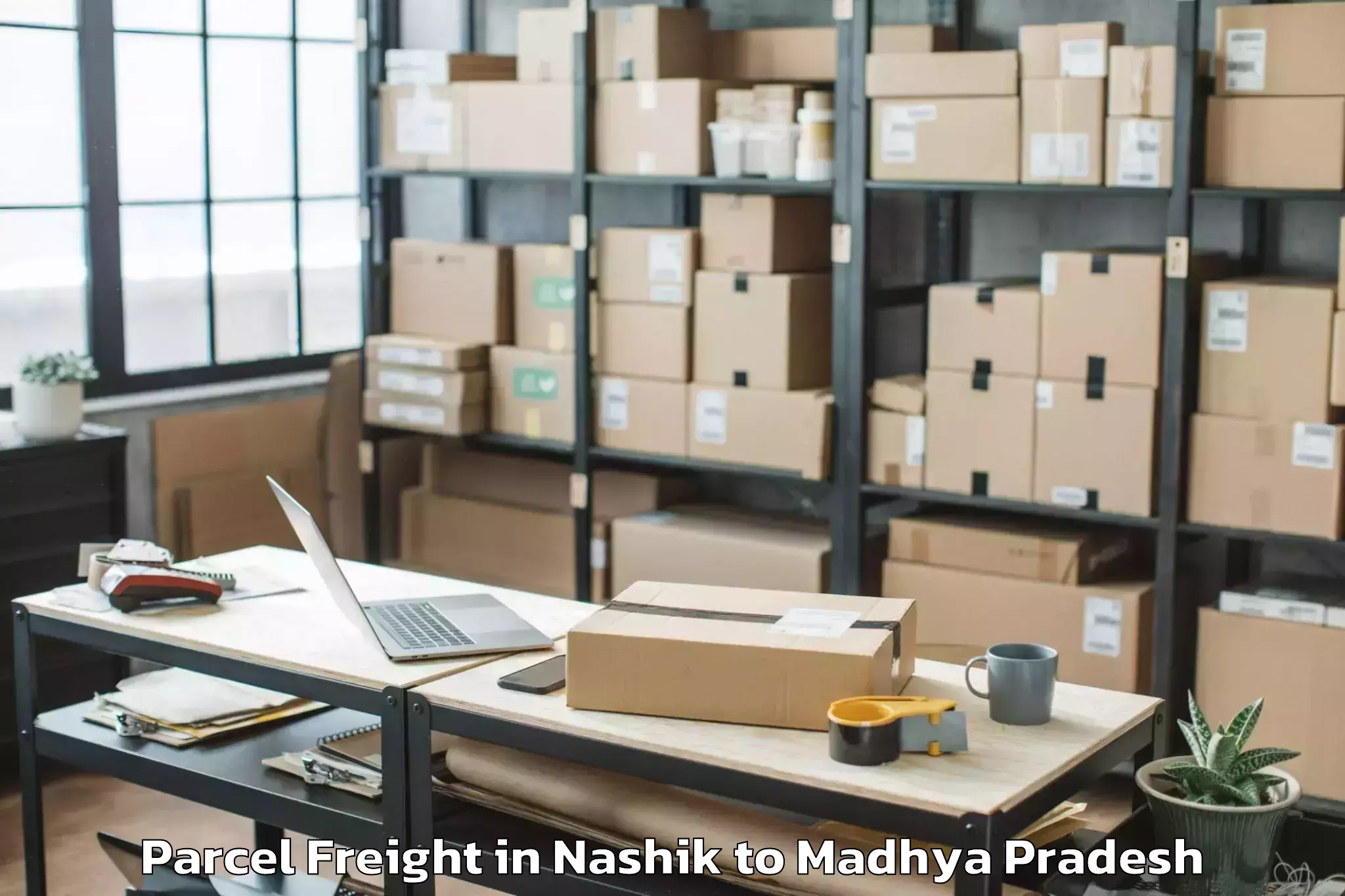 Reliable Nashik to Gwalior Gird Parcel Freight